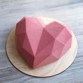 3 PCS Diamond Love DIY Cake Silicone Mold Sponge Baking Tool Chiffon Mousse Dessert Mold